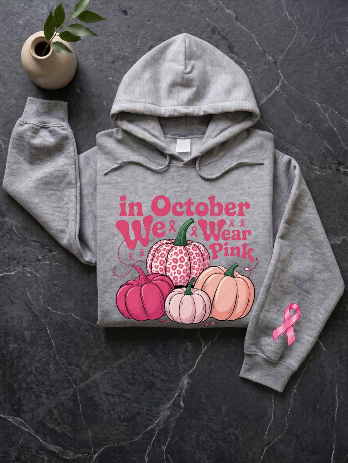 In October We Wear Pink Hoodie