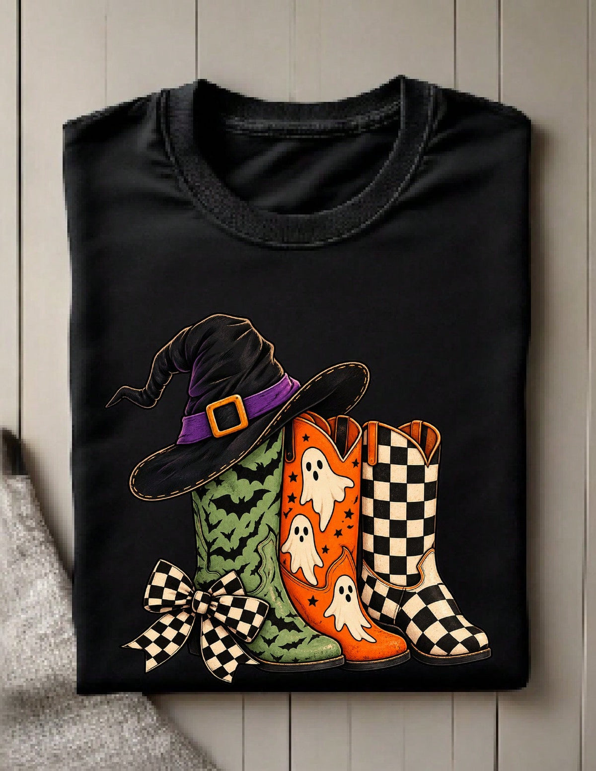 Halloween Cowboy Boots T-Shirt