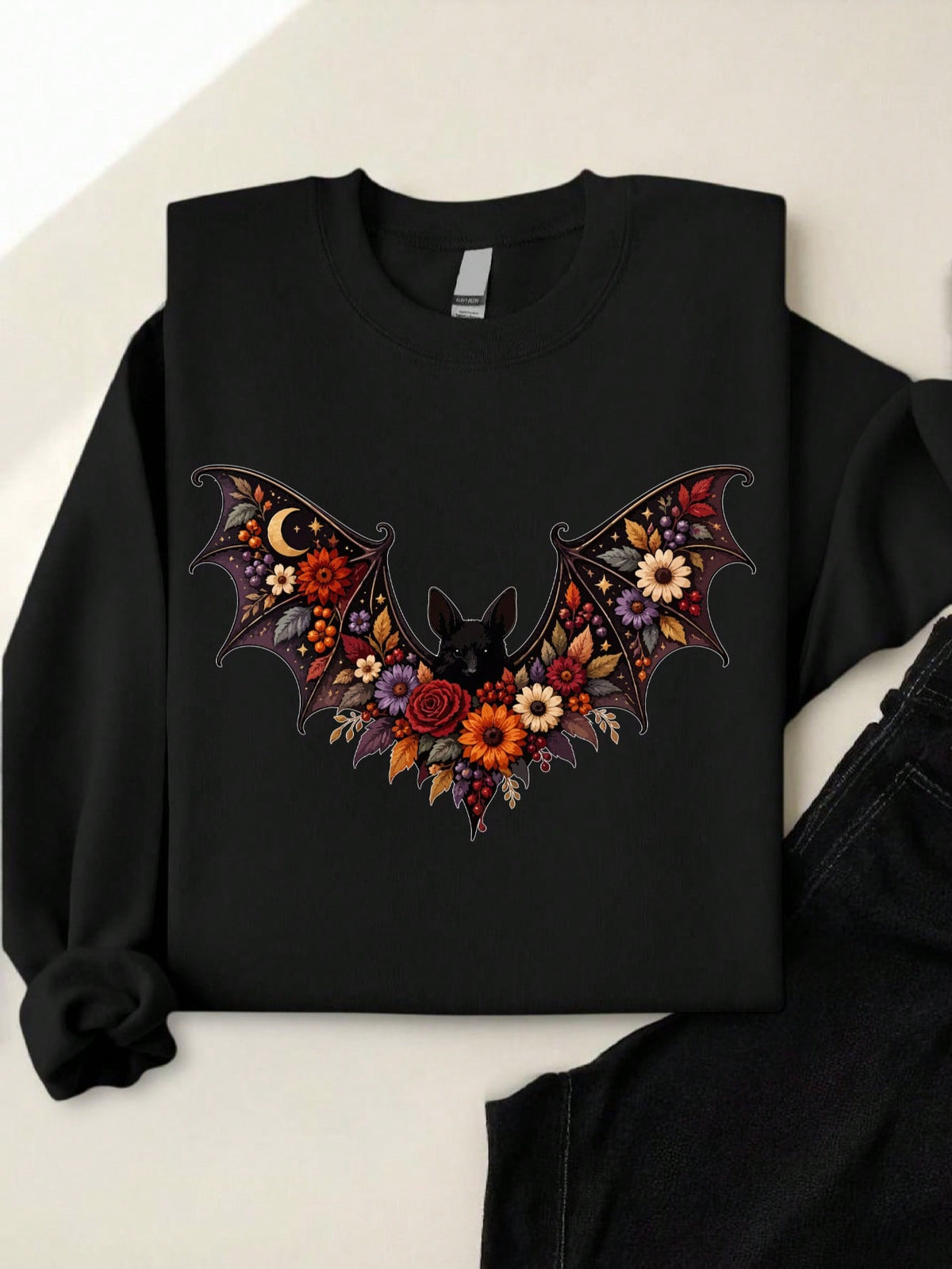Floral Bat Sweatshirt