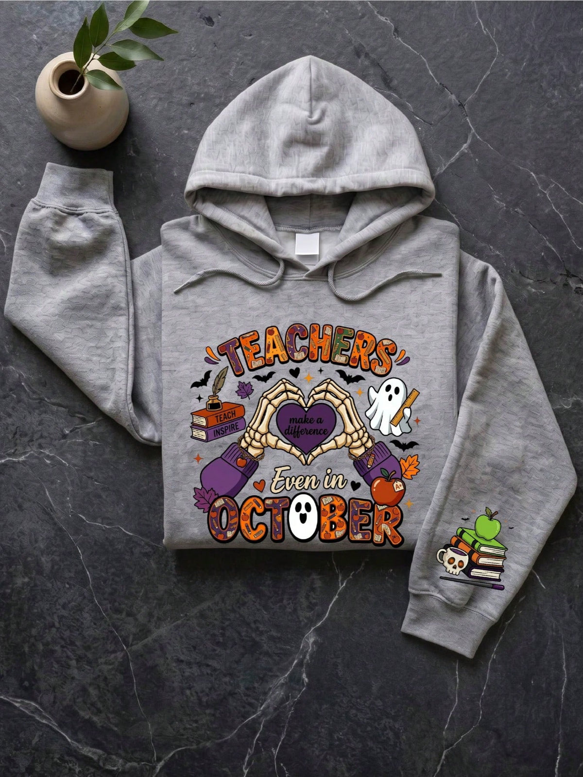 Teachers Even In October Hoodie
