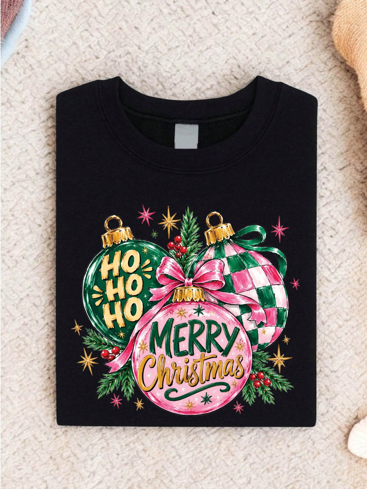 Christmas Ornaments Brushstroke T-Shirt