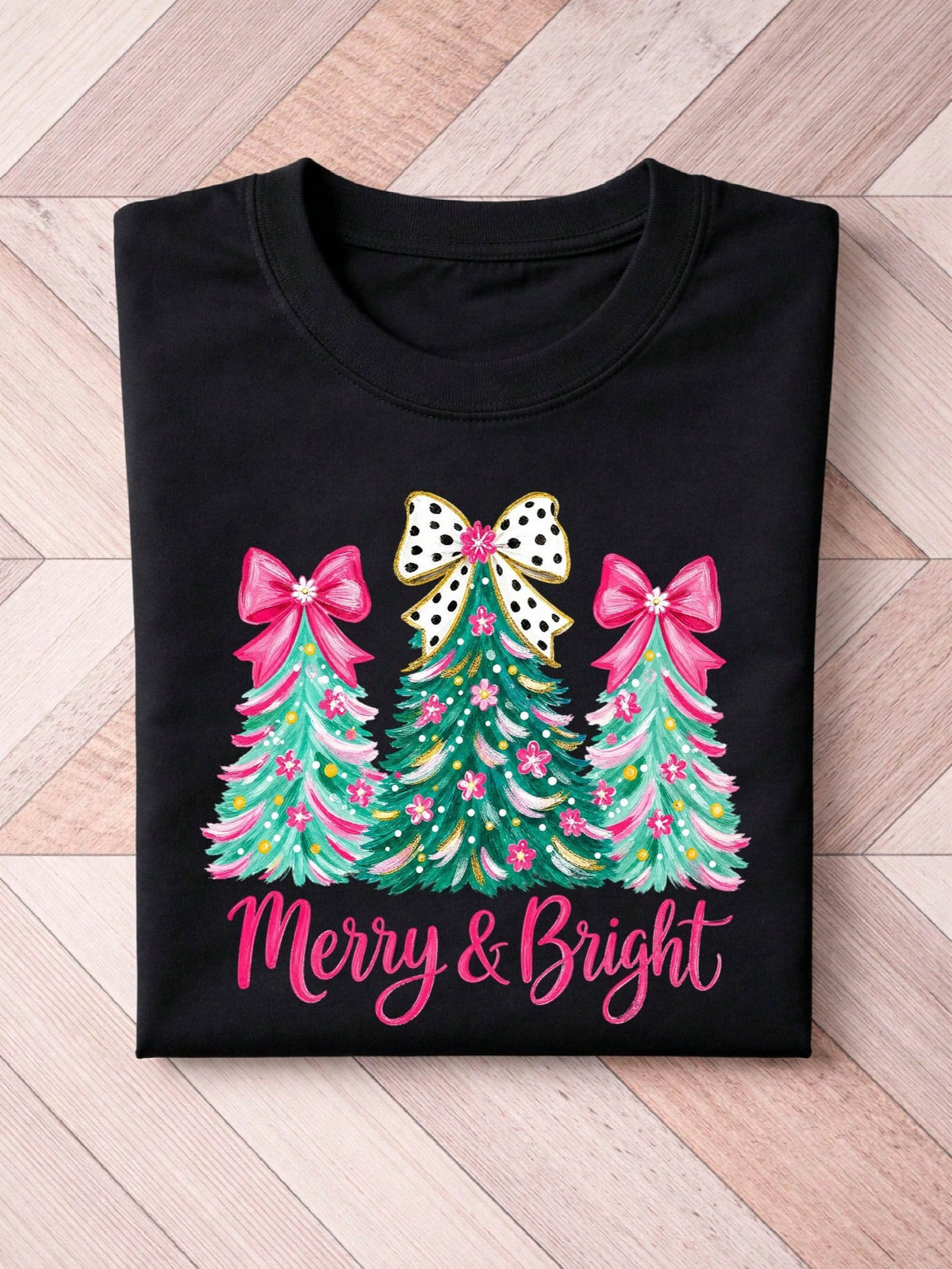 Merry And Bright Xmas T-Shirt