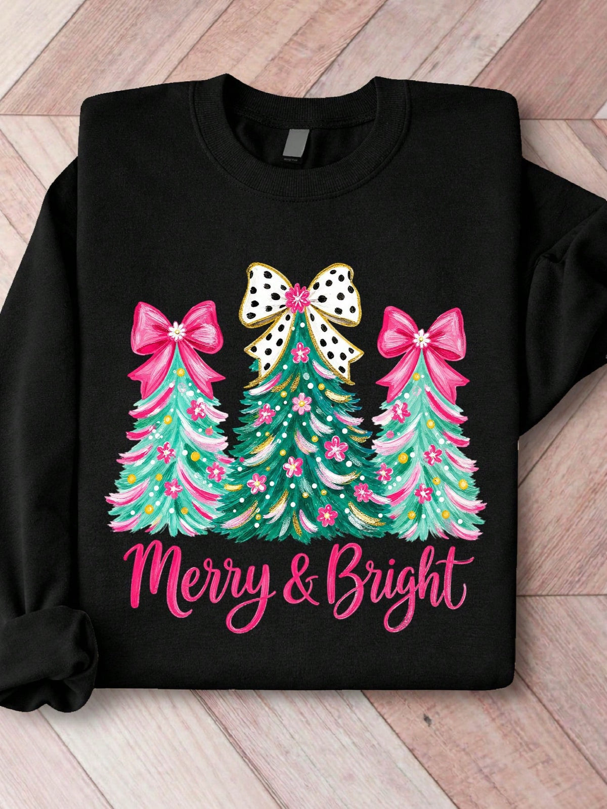 Merry And Bright Xmas Sweatshirt
