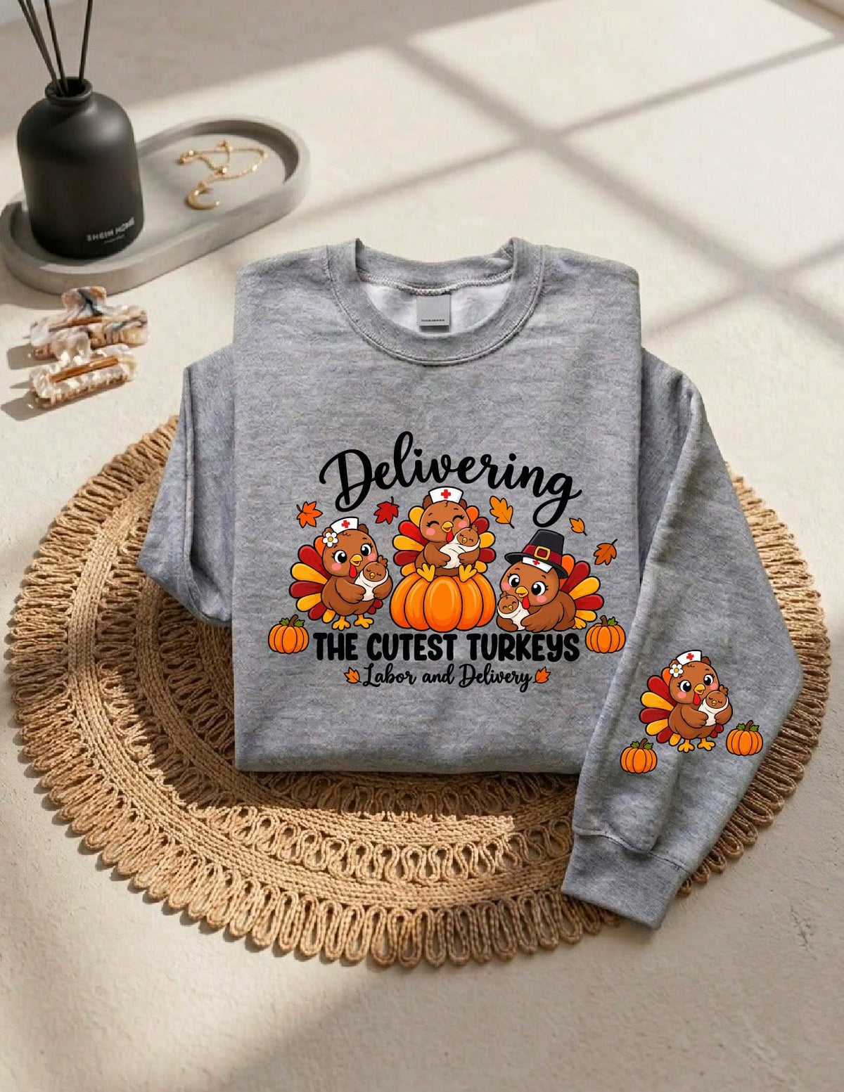 Thanksgiving Labor And Delivery Nurse Sweatshirt