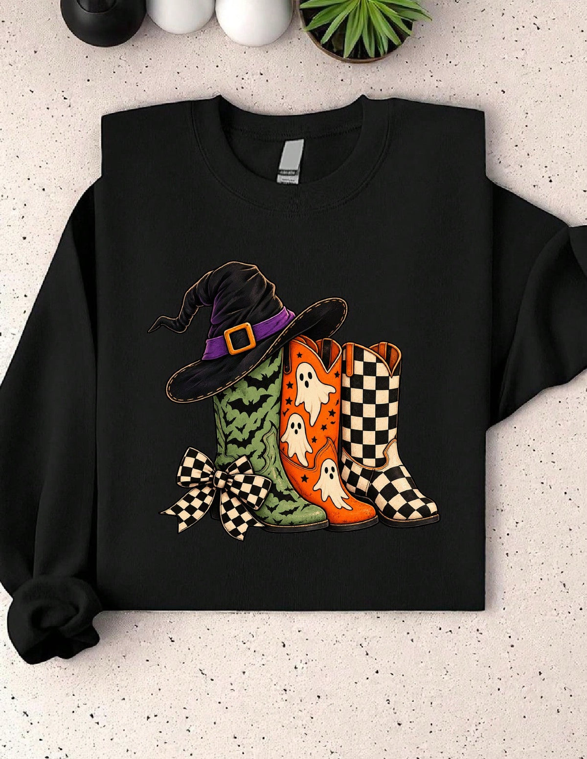 Halloween Cowboy Boots Sweatshirt