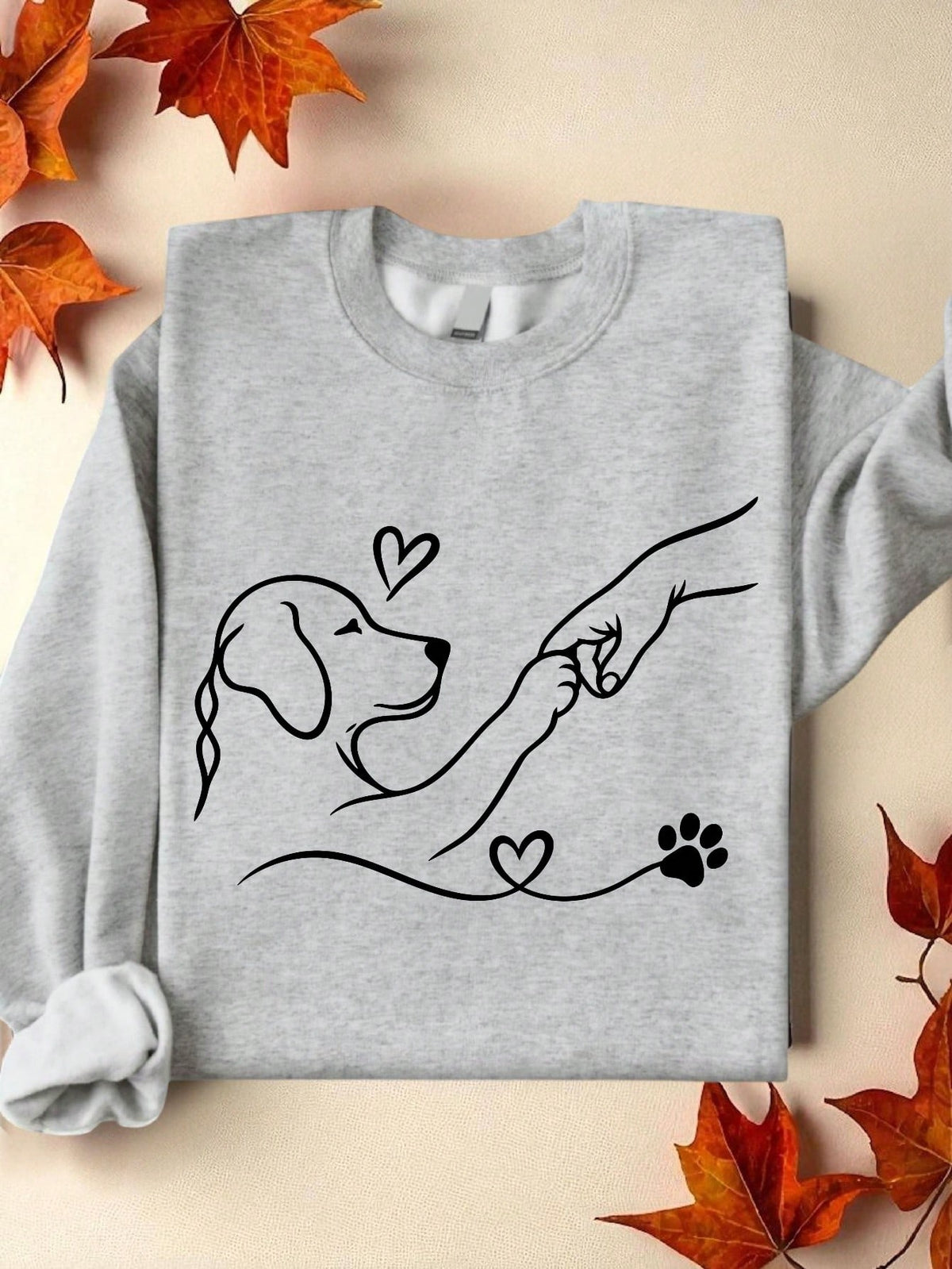 Dog Human Fist Bump Sweatshirt