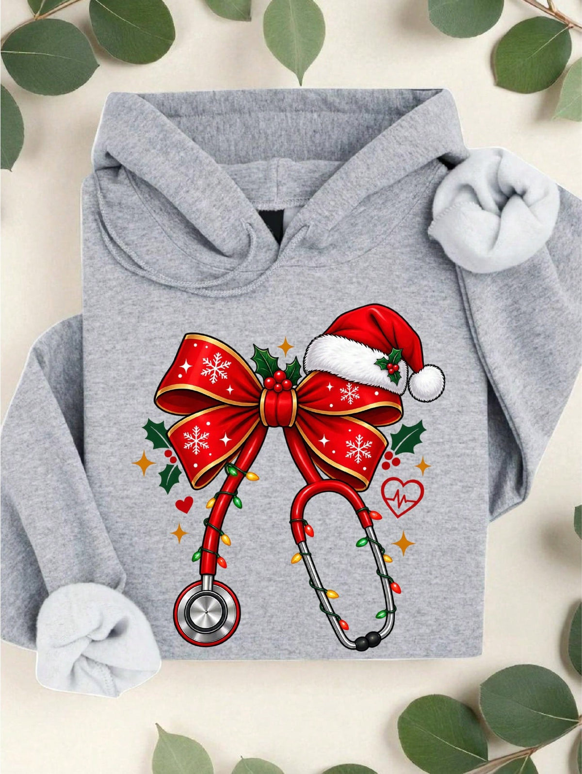 Nurse Christmas Coquette Hoodie
