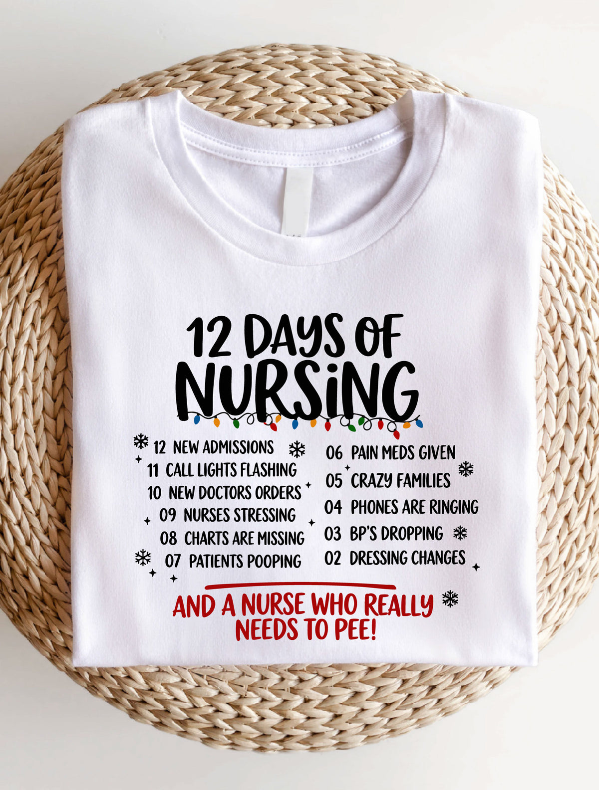 12 Days Of Nursing T-Shirt, Sweatshirt, Hoodie