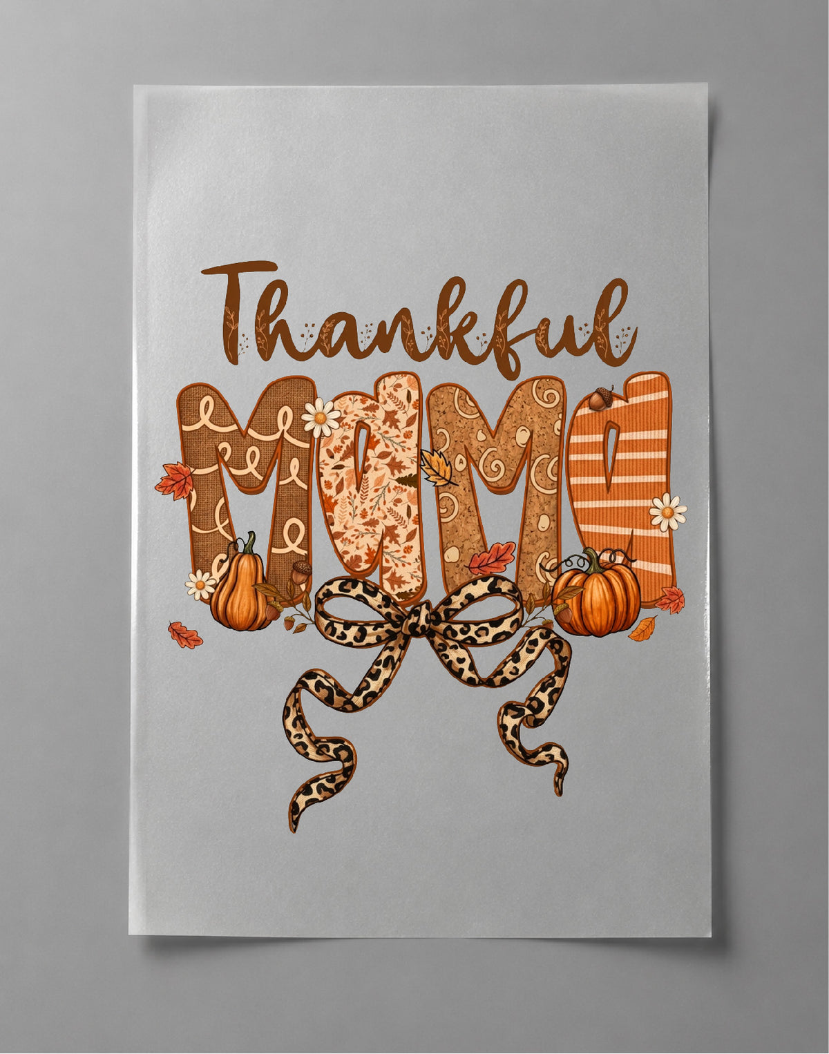 Thankful Mama Sweatshirt– Thanksgiving Graphic Crewneck, Fall Mom Shirt, Grateful Mama Shirt – DTF-19