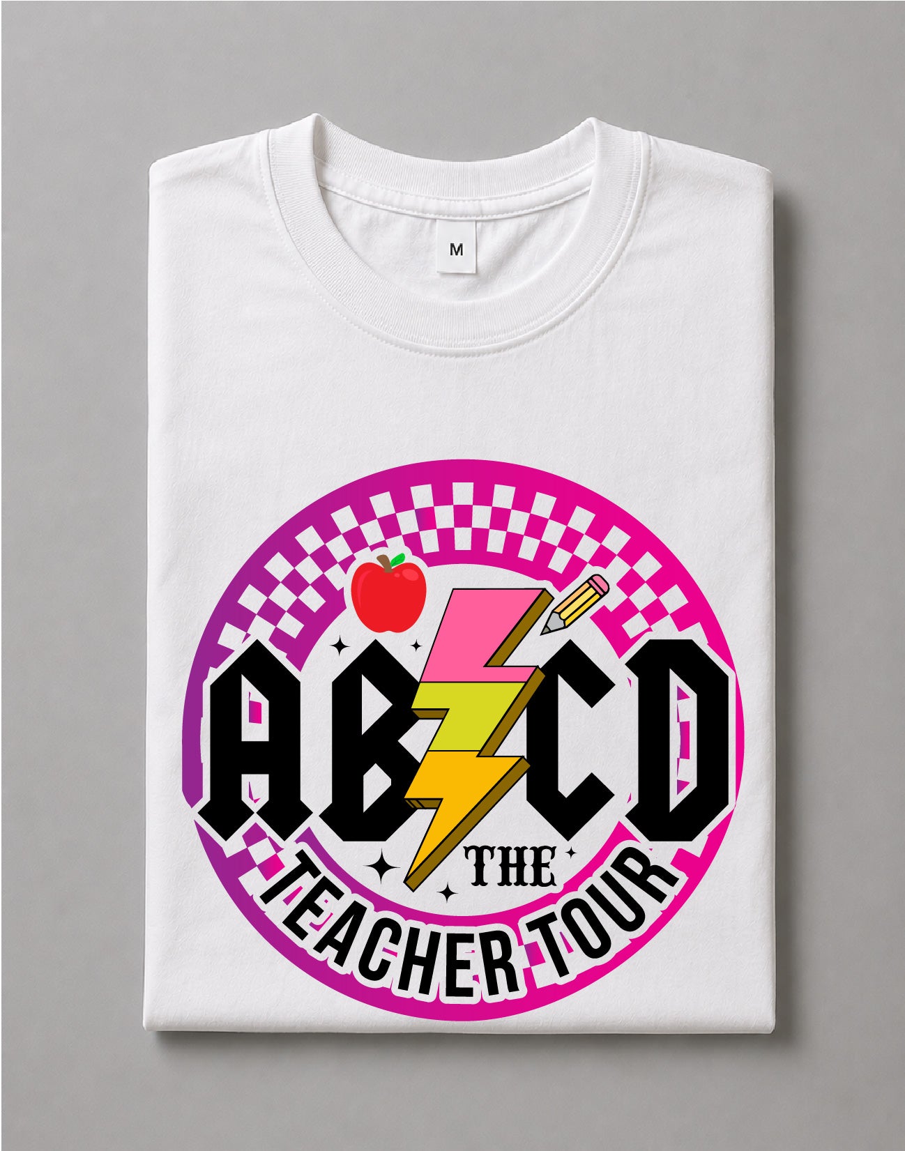 ABCD Teacher Tour Shirt – Funny Teacher Graphic Tee, Back to School Educator Shirt – DTF-24