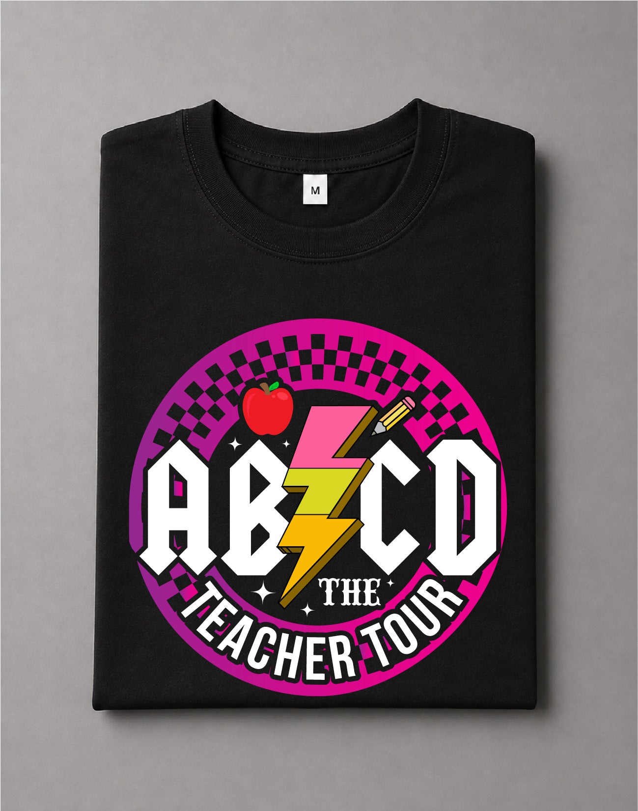 ABCD Teacher Tour Shirt – Funny Teacher Graphic Tee, Back to School Educator Shirt – DTF-24