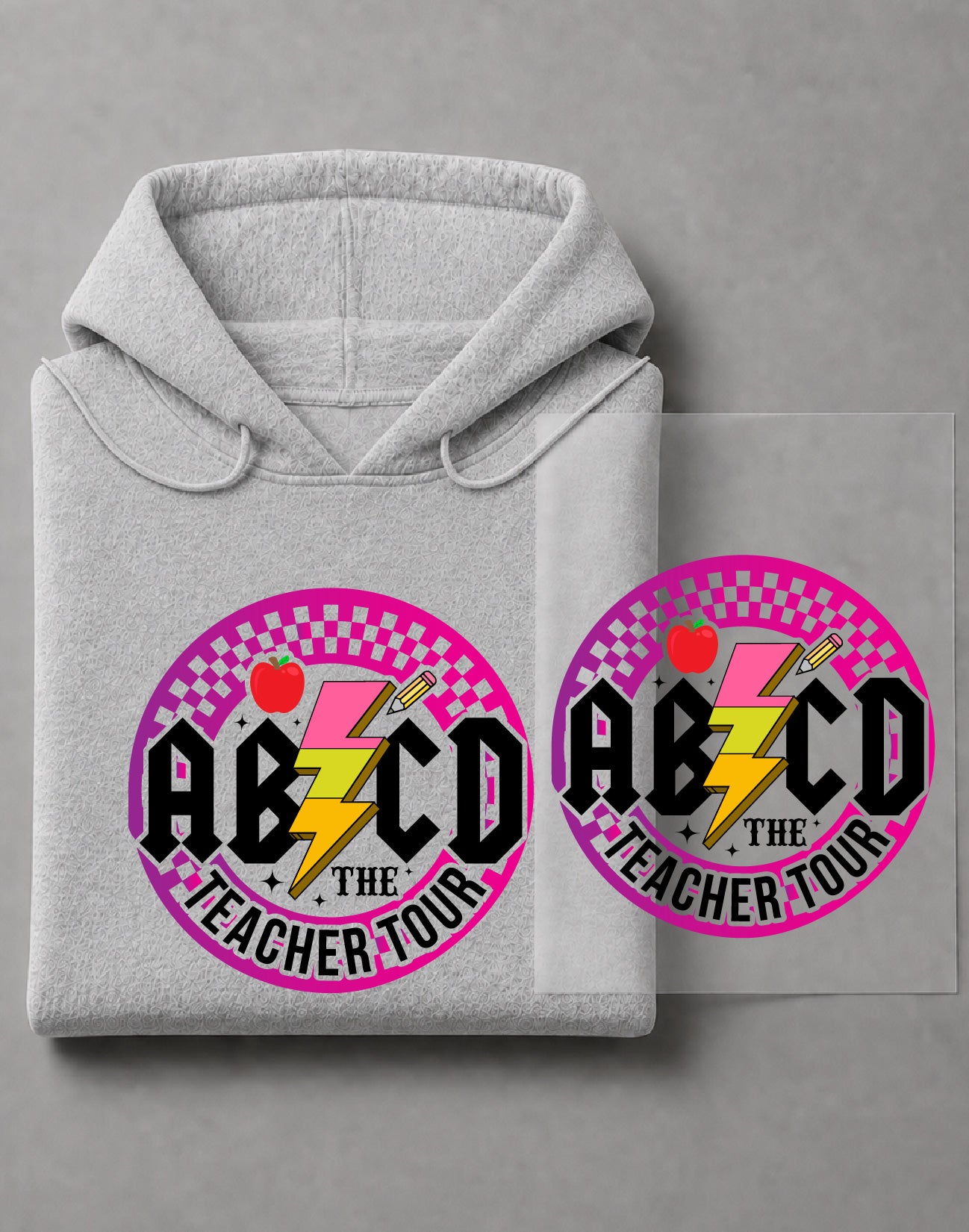 ABCD Teacher Tour Hoodie – Funny Teacher Graphic, Educator Apparel, School Gift – DTF-24X