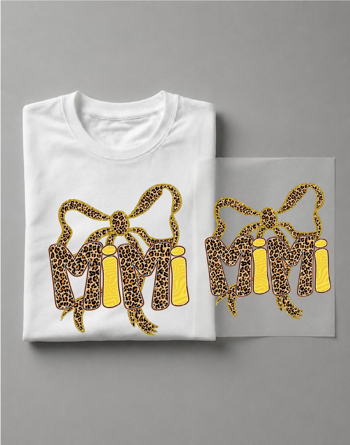 Preppy Mimi Leopard Shirt – Leopard Graphic Tee, Preppy Grandma Shirt, Mimi Gift – DTF-27
