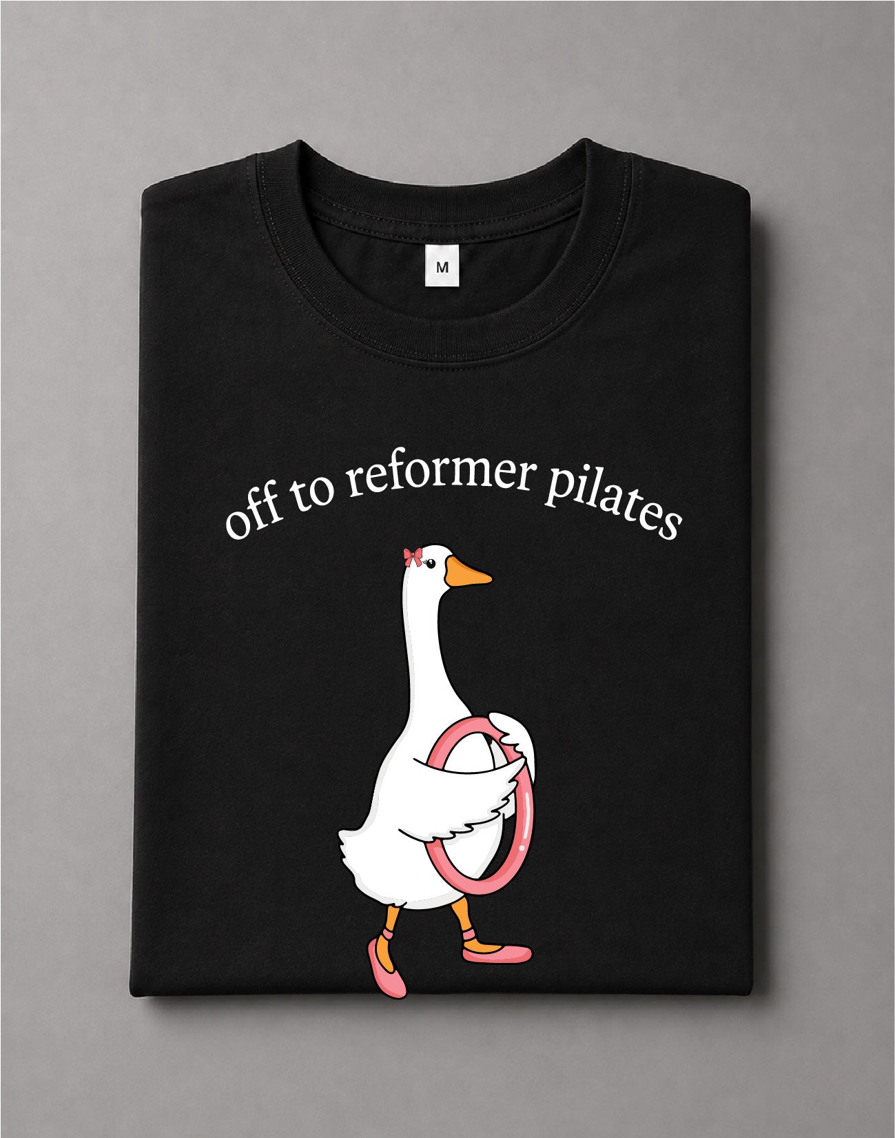 Off to Reformer Pilates Goose Shirt – Funny Goose Graphic Tee, Pilates Shirt, Workout Tee – DTF-30