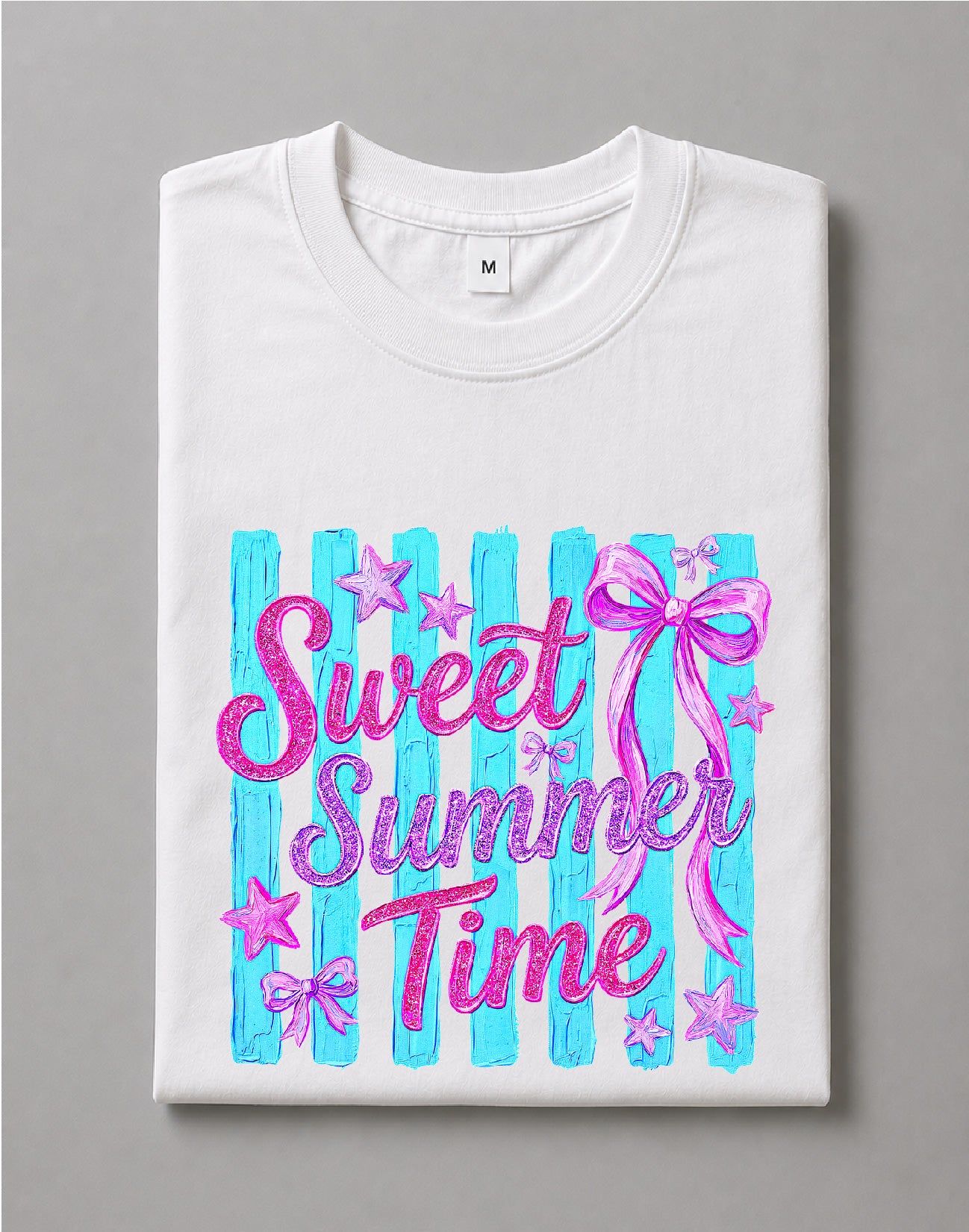 Sweet Summer Time Shirt – Brush Stipped Summer Graphic Tee, Cute Summer Shirt, Vacation Tee – DTF-32