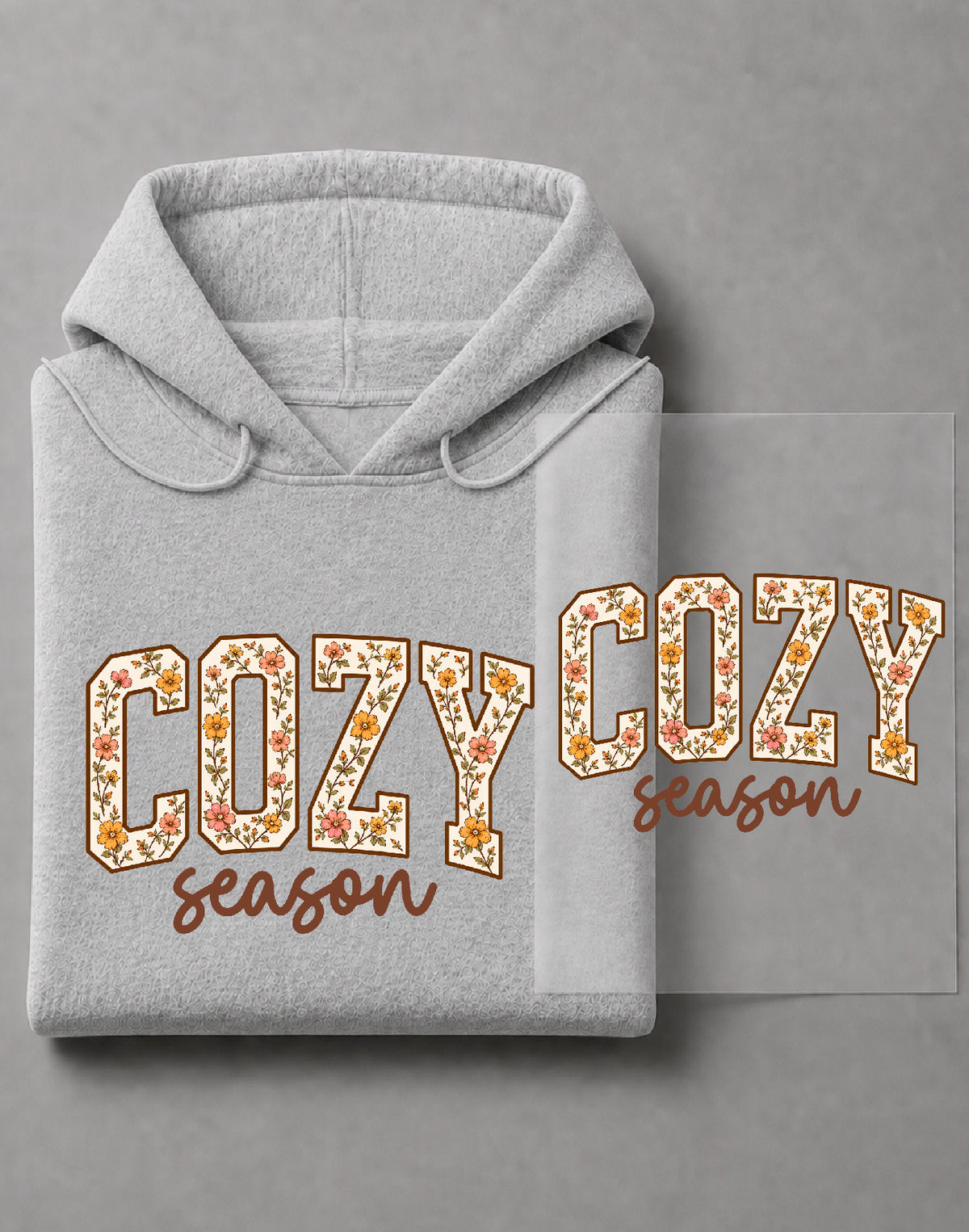 Cozy Season Thanksgiving Hoodie – Fall Graphic, Thanksgiving Apparel, Autumn Gift – DTF-38