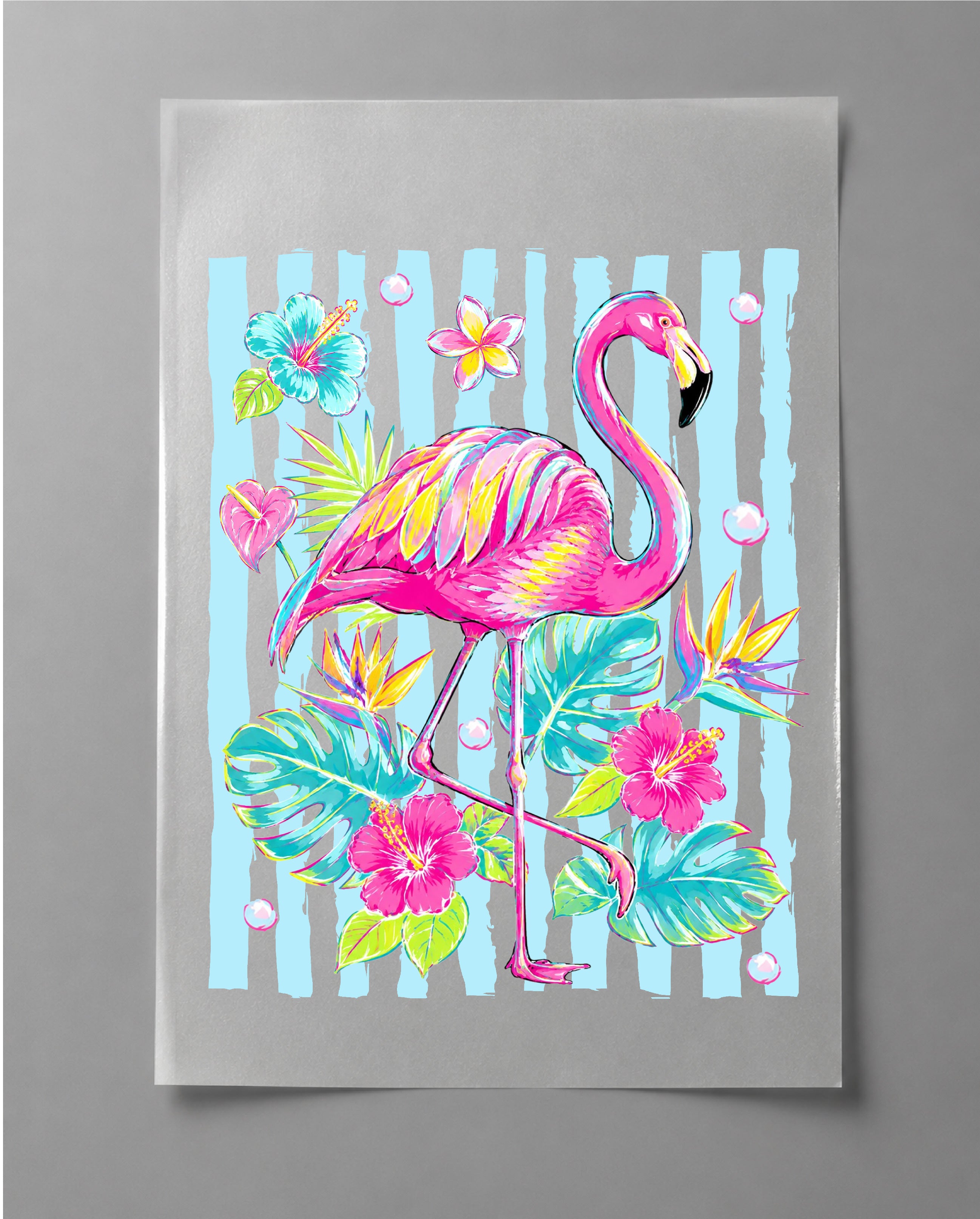 Flamingo Shirt – Pink Flamingo Graphic Tee, Tropical Summer Shirt, Beach Vacation Shirt, Coastal Bird Graphic Tee– DTF-6
