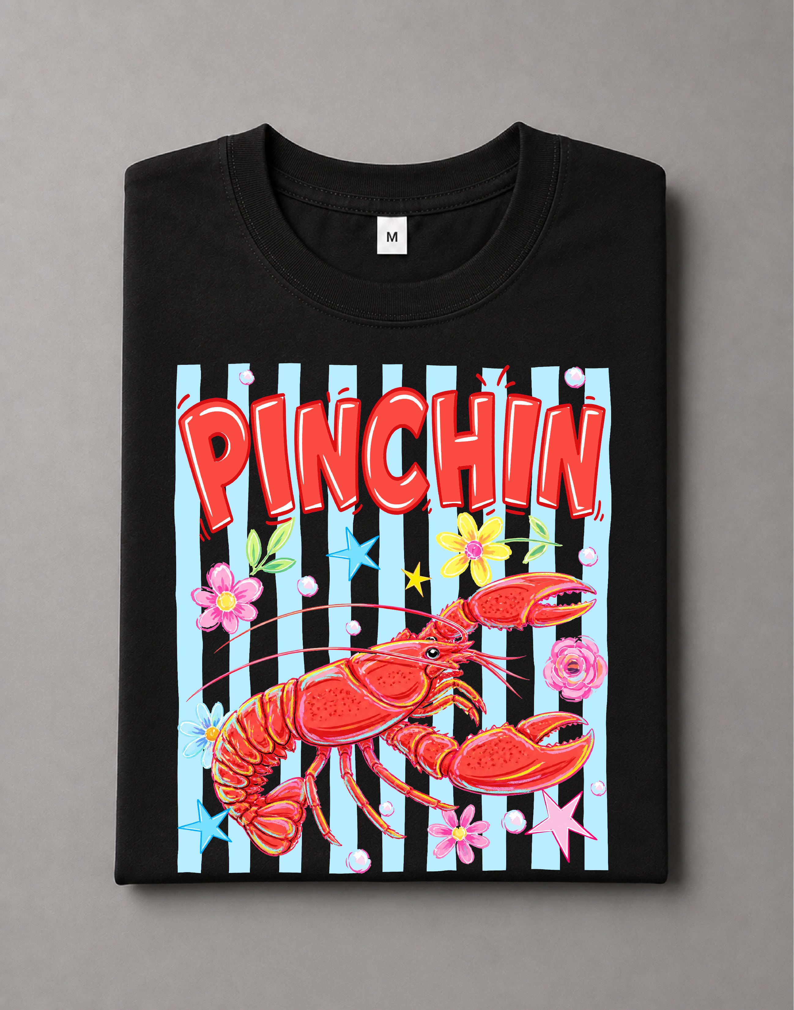 Pinchin' Shirt β Funny Lobster Graphic Tee, Coastal Lobster Shirt, Seafood Lover Shirt, Beach Vacation Shirtβ DTF-8