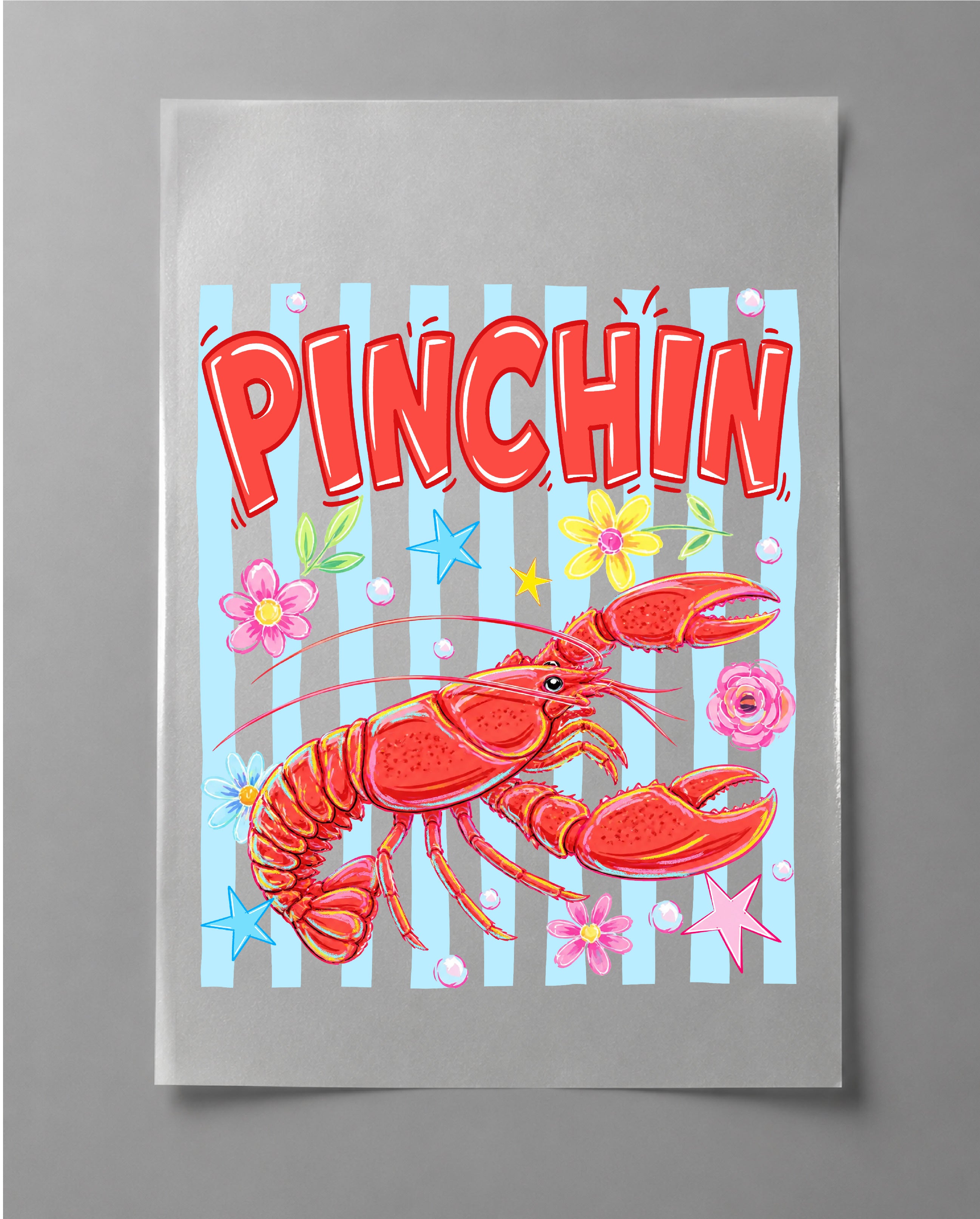 Pinchin' Shirt – Funny Lobster Graphic Tee, Coastal Lobster Shirt, Seafood Lover Shirt, Beach Vacation Shirt– DTF-8