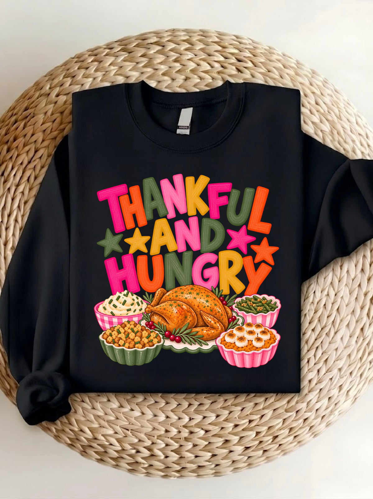 Thankful And Hungry T-Shirt, Sweatshirt, Hoodie