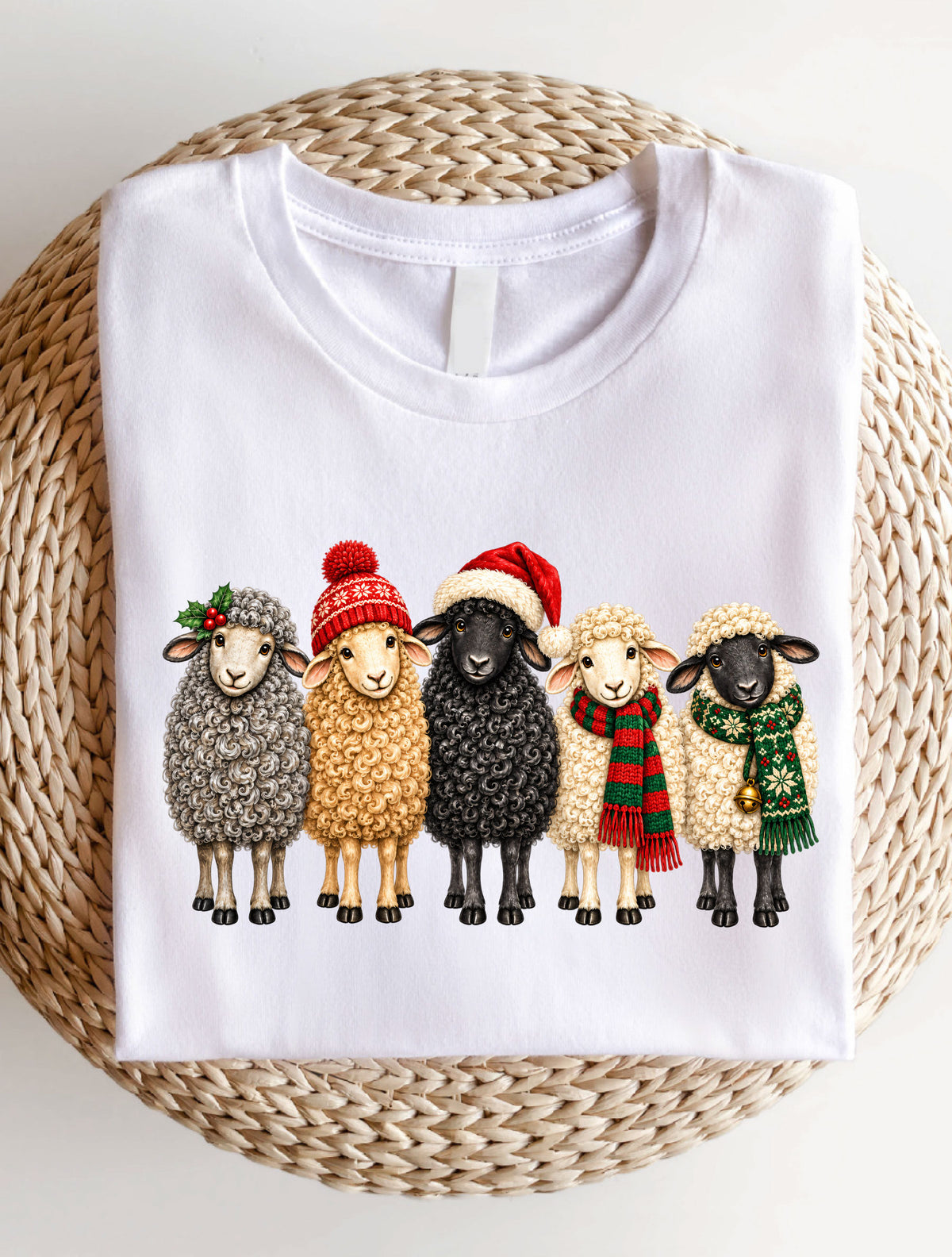 Christmas Sheep T-Shirt, Sweatshirt, Hoodie