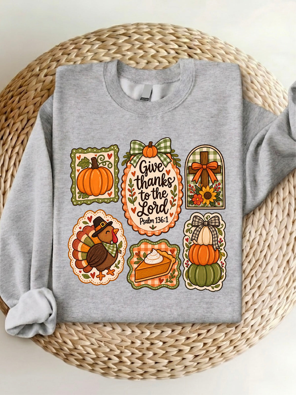 Give Thanks To The Lord Shirt | Christian Thanksgiving Sweatshirt | Fall Faith Hoodie | Bible Verse Gift