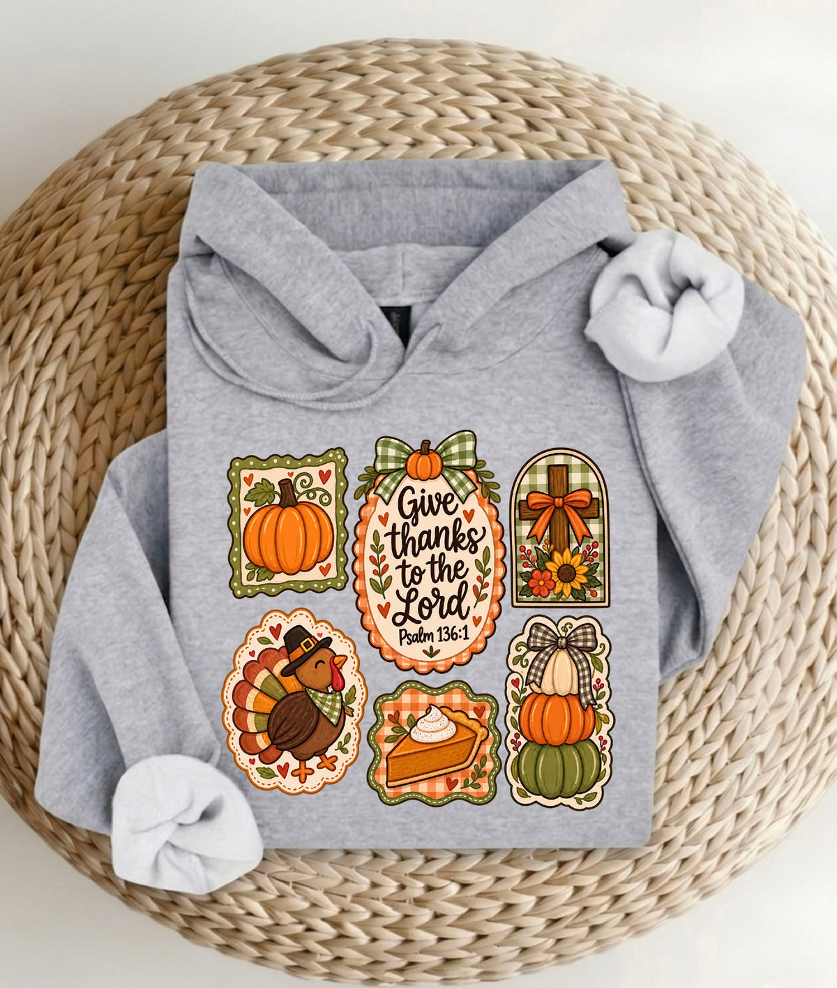 Give Thanks To The Lord Shirt | Christian Thanksgiving Sweatshirt | Fall Faith Hoodie | Bible Verse Gift