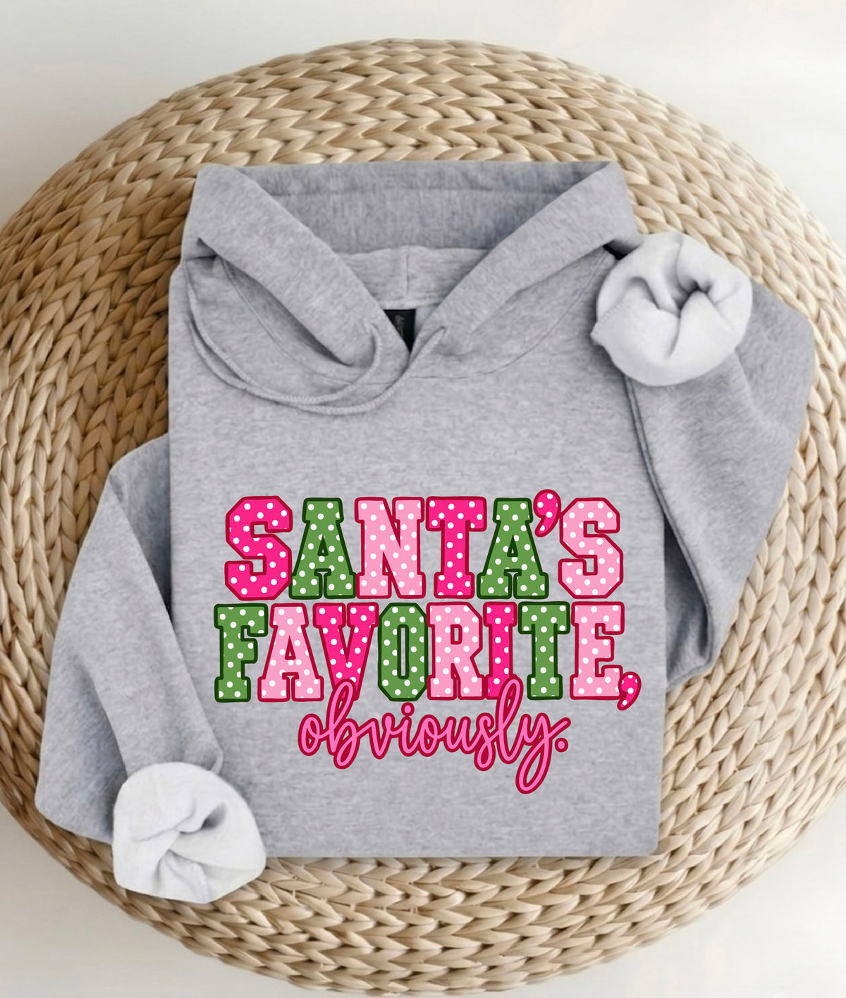 Santa's Favorite Obviously T-Shirt, Sweatshirt, Hoodie