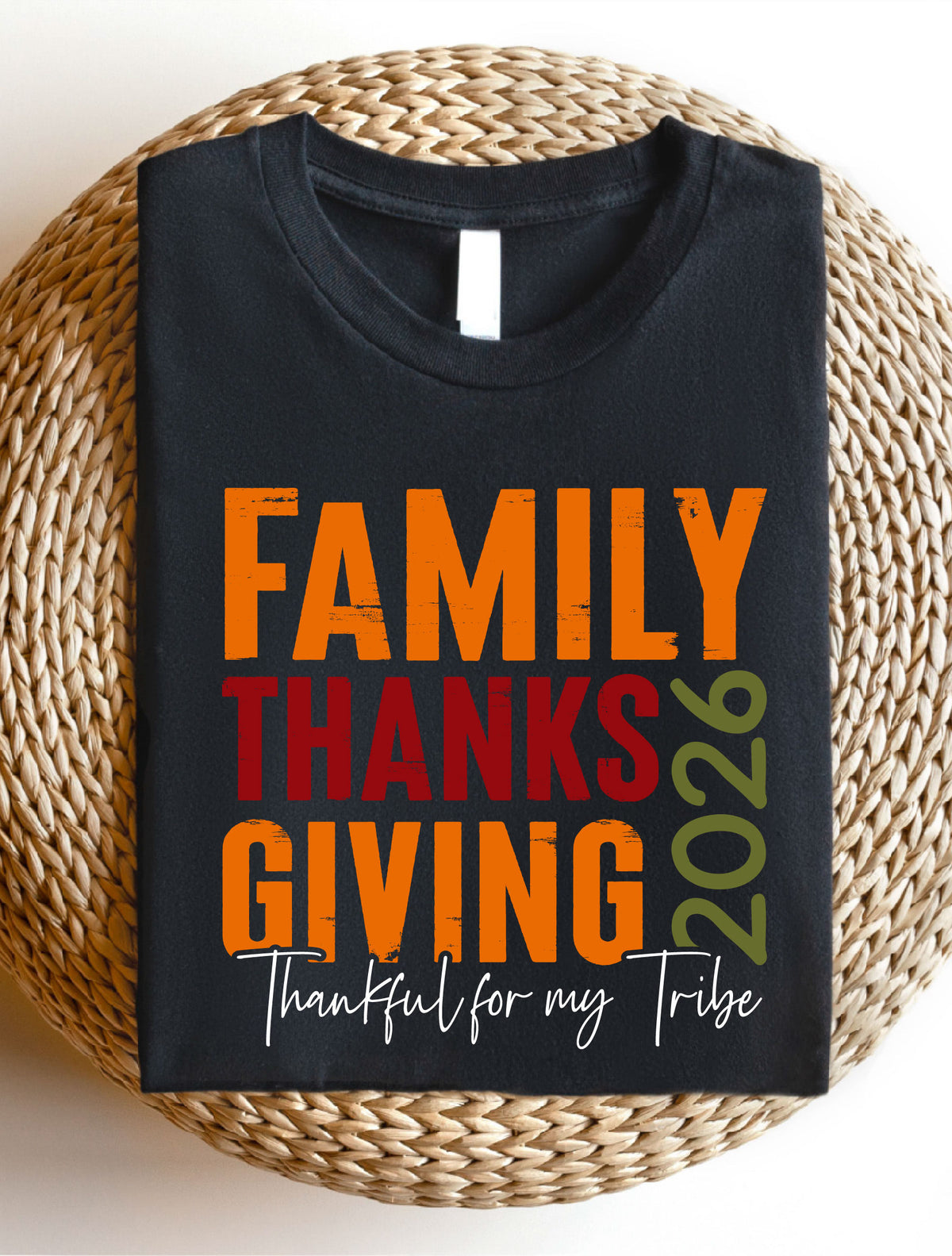 Family Thanksgiving 2026 Shirt | Thankful For My Tribe Sweatshirt | Thanksgiving Dinner Party Gathering Hoodie