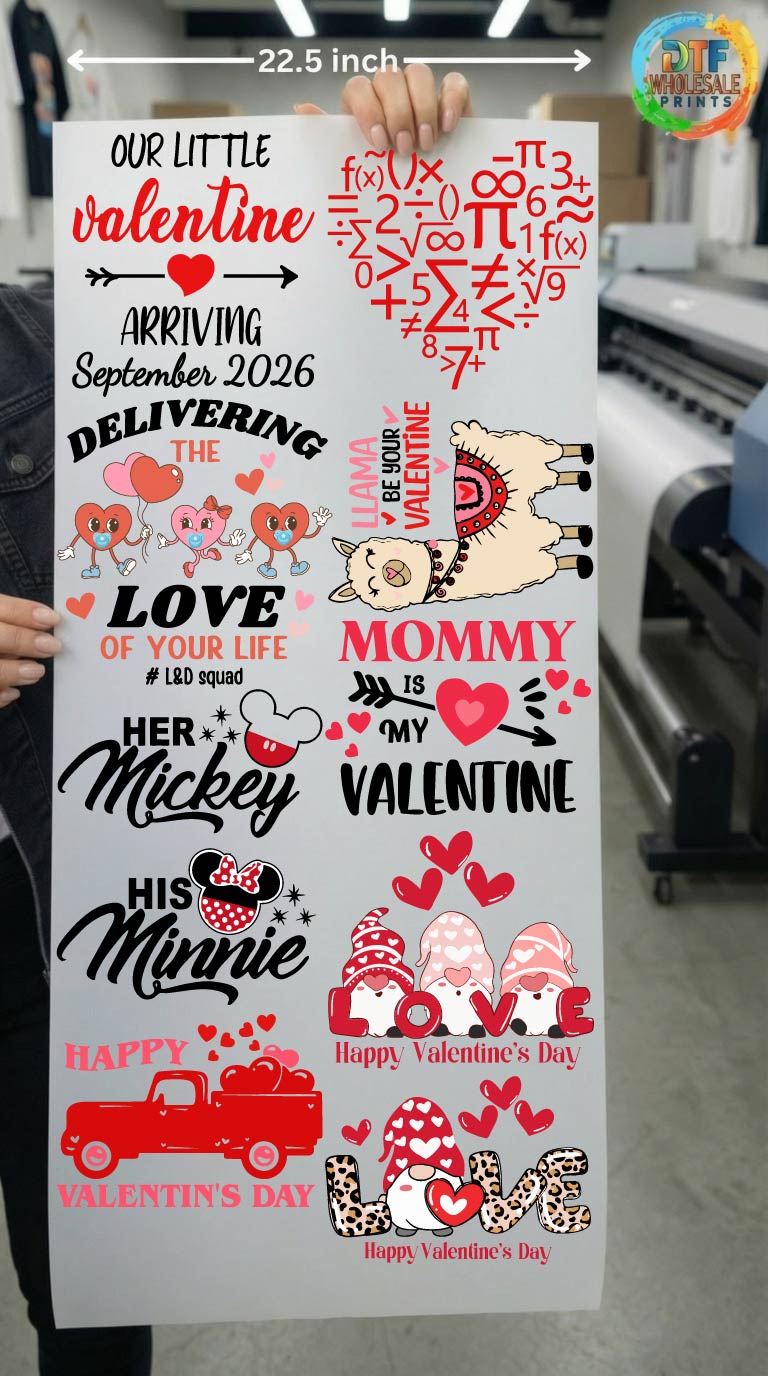 Valentine Galentine Anti-Valentine Designs DTF Gang Sheet