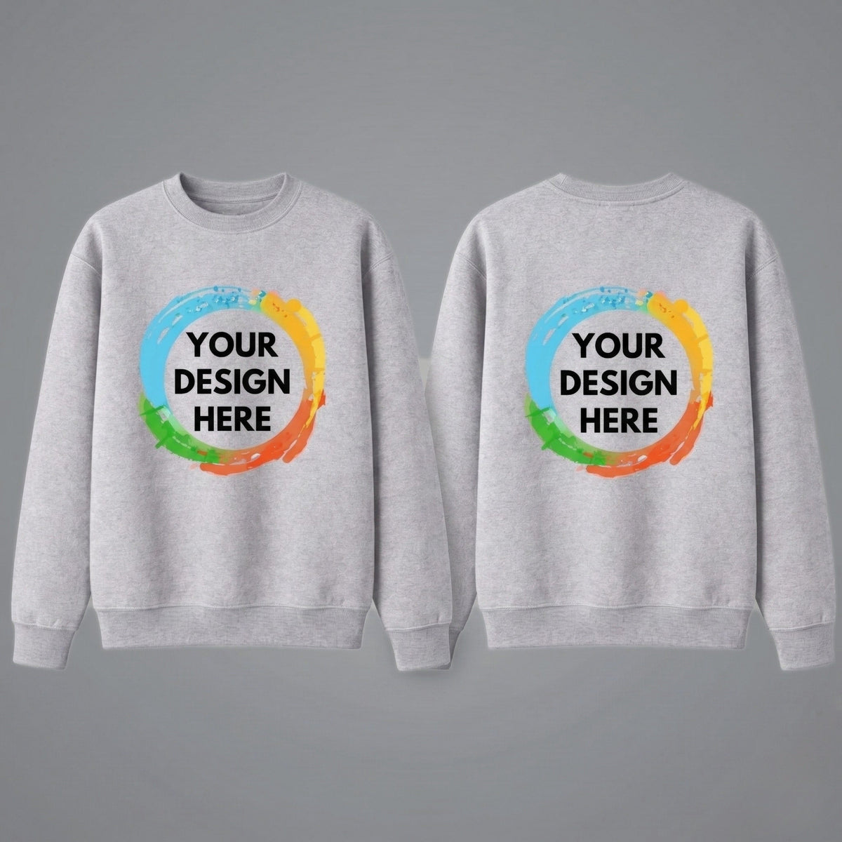 Custom Sweatshirt - Unique Front and Back Designs Available!