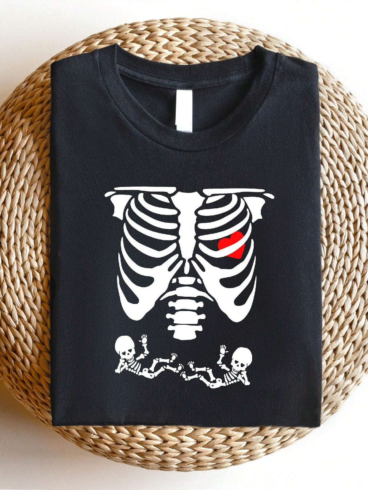 Twins Mom Skeleton T-Shirt