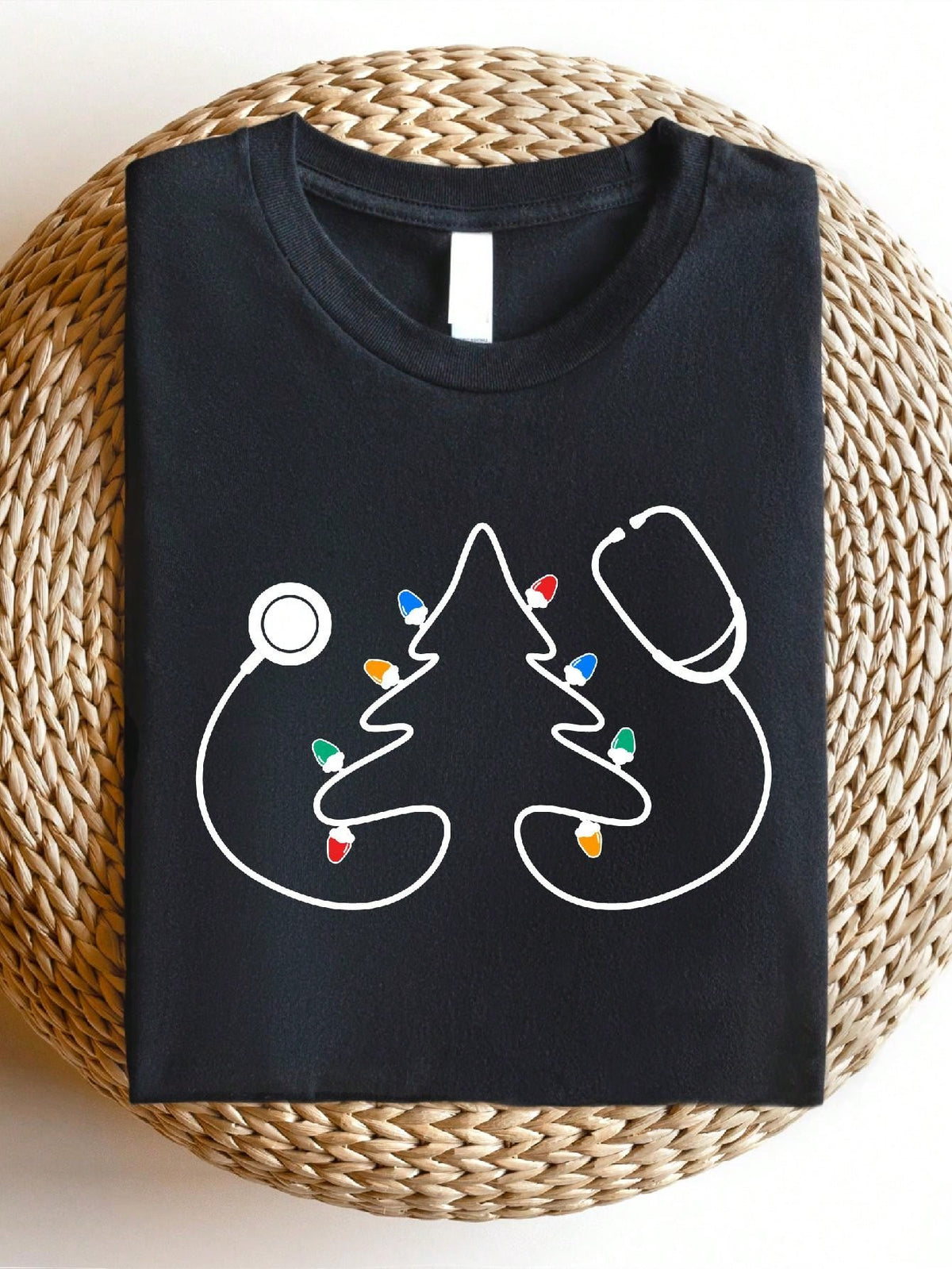 Christmas Nurse Stethoscope T-Shirt