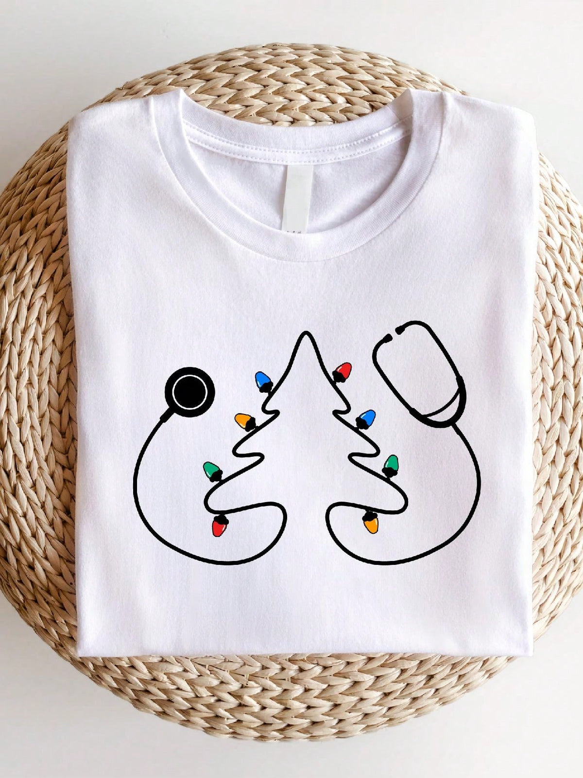 Christmas Nurse Stethoscope T-Shirt
