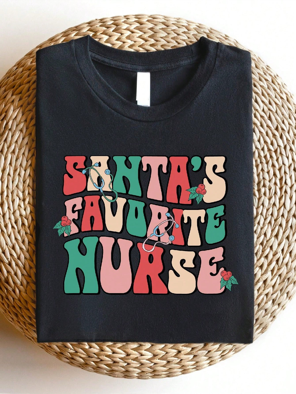 Santa's Favorite Nurse T-Shirt