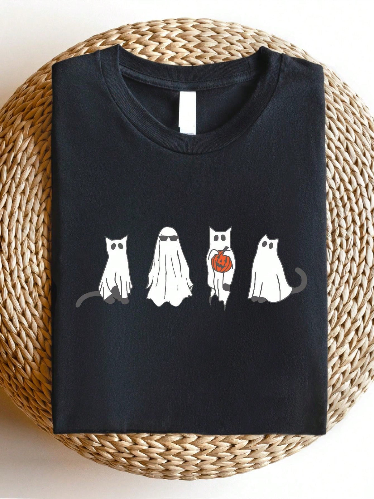 Halloween Ghost Cats T-Shirt
