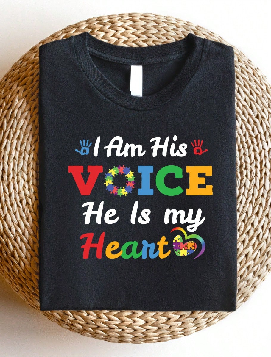 I Am His Voice He Is My Heart T-Shirt