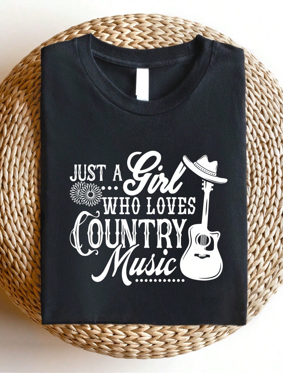 Just A Girl Who Loves Country Music T-Shirt