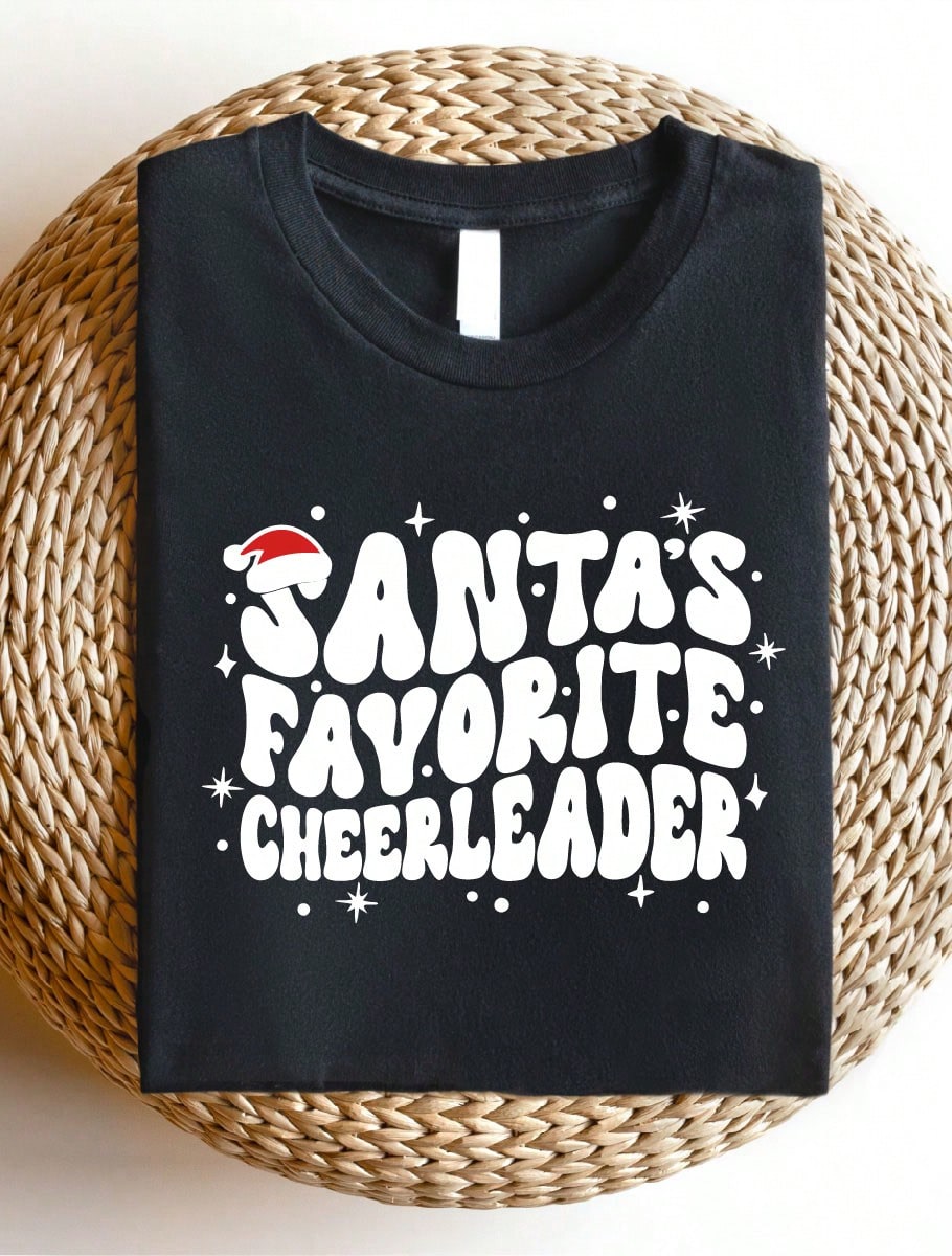 Santa's Favorite Cheerleader T-Shirt