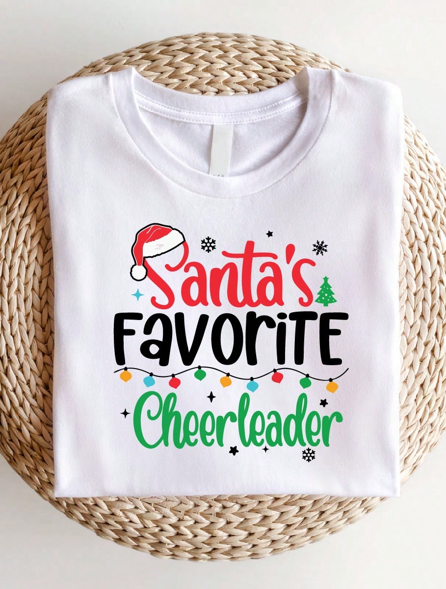Santa's Favorite Cheerleader T-Shirt