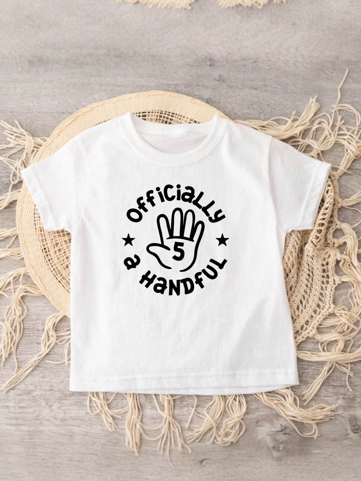Officially A Handful Birthday T-Shirt