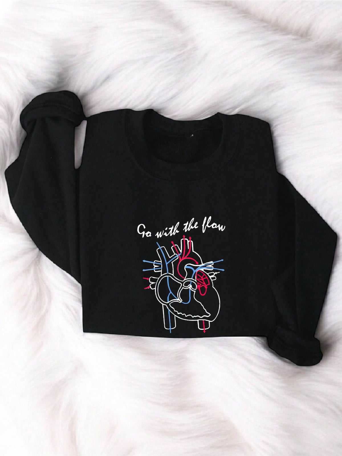 Go With The Flow Heart Anatomy Sweatshirt