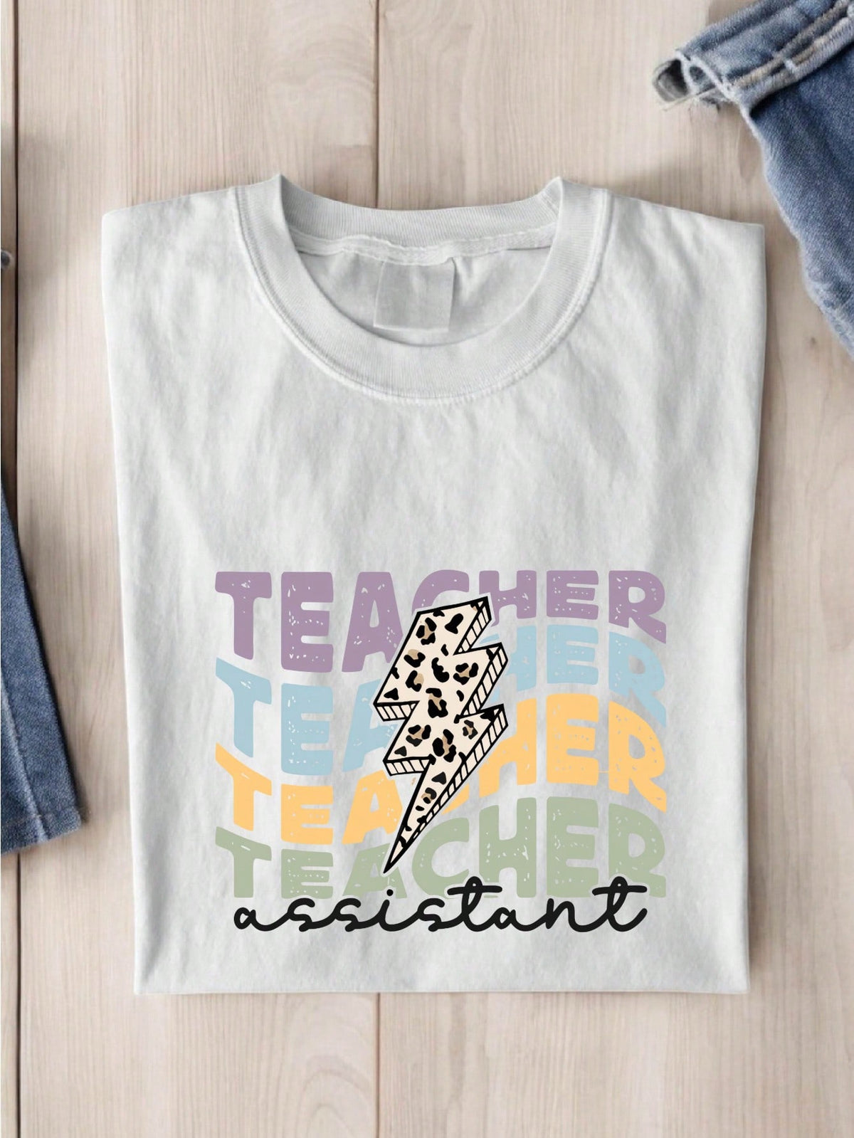 Teacher Assistant Leopard T-Shirt