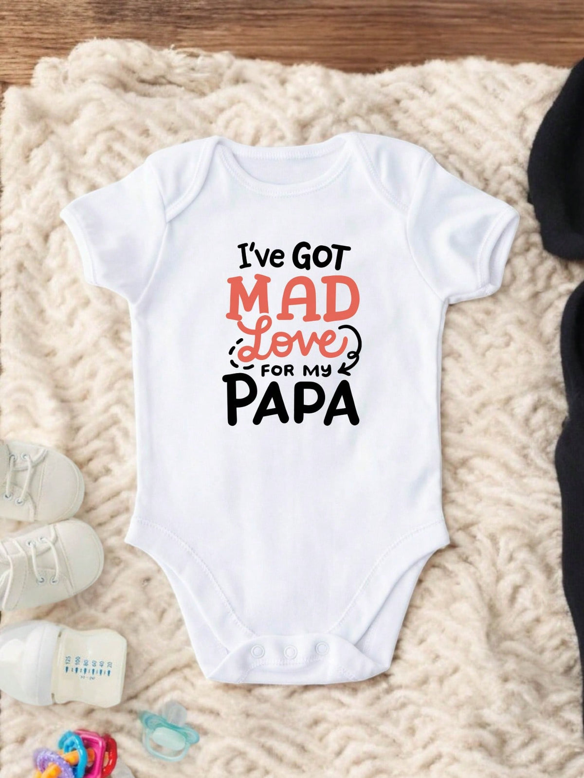 I Got Mad Love For My Papa Baby Bodysuit