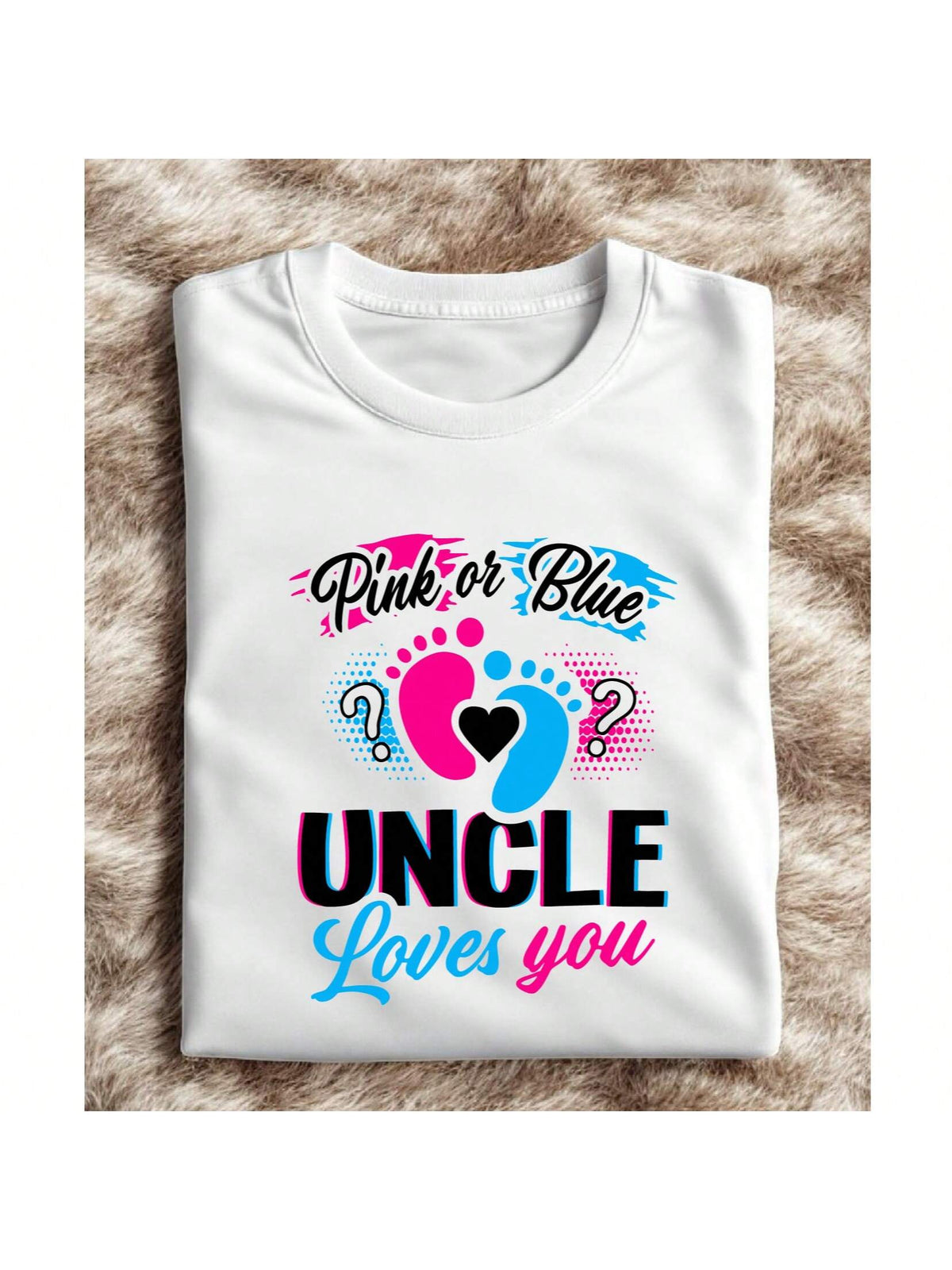 Pink Or Blue Uncle Loves You T-Shirt