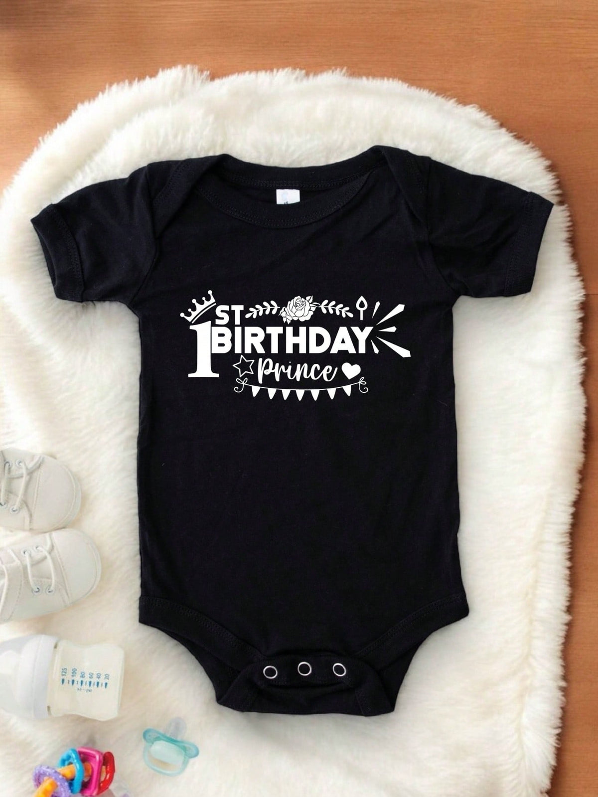 My First Birthday Prince Bodysuit