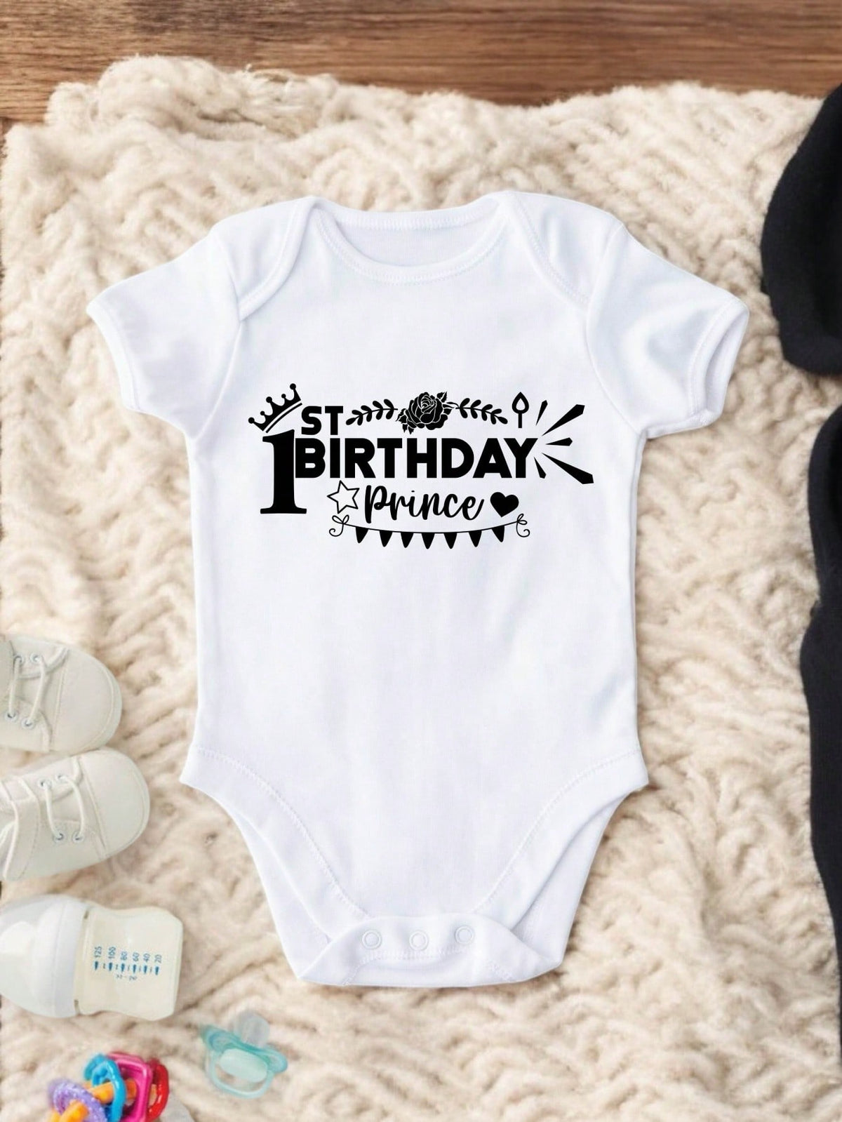 My First Birthday Prince Bodysuit