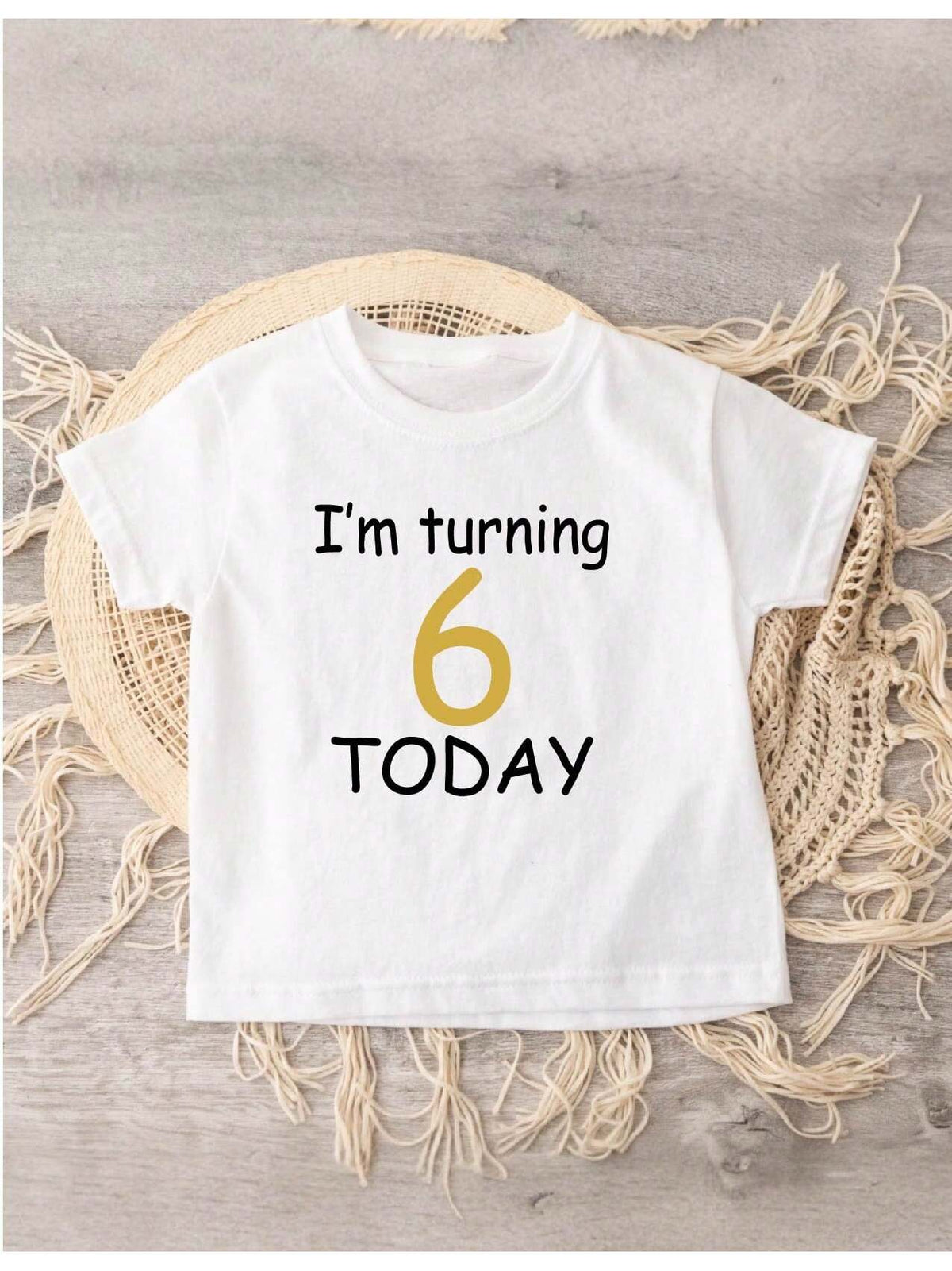 I Am Turning Six Today Kids T-Shirt