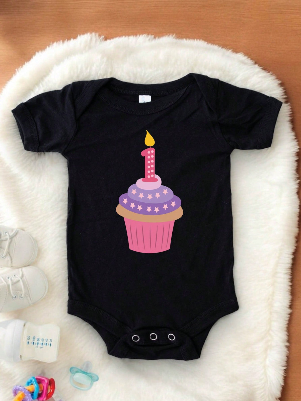 First Birthday Cupcake Bodysuit