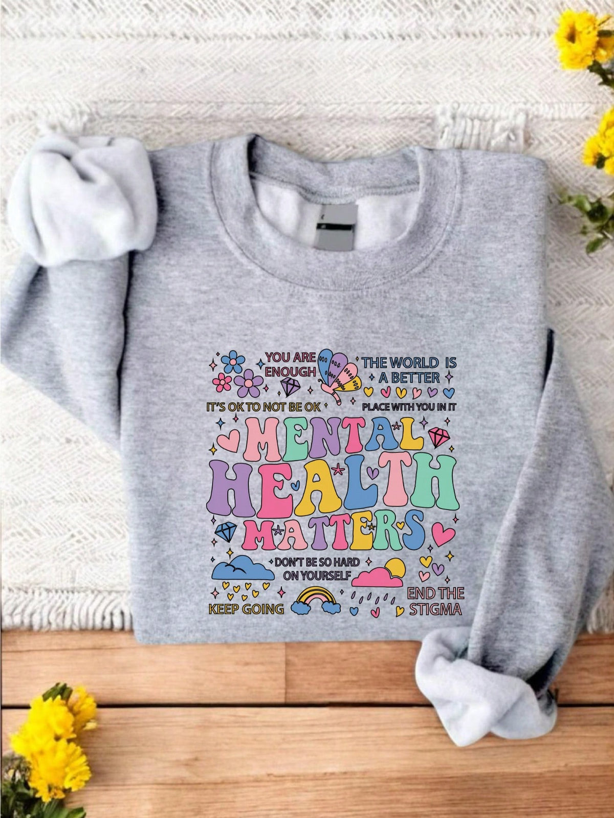 Groovy Mental Health Matters Sweatshirt